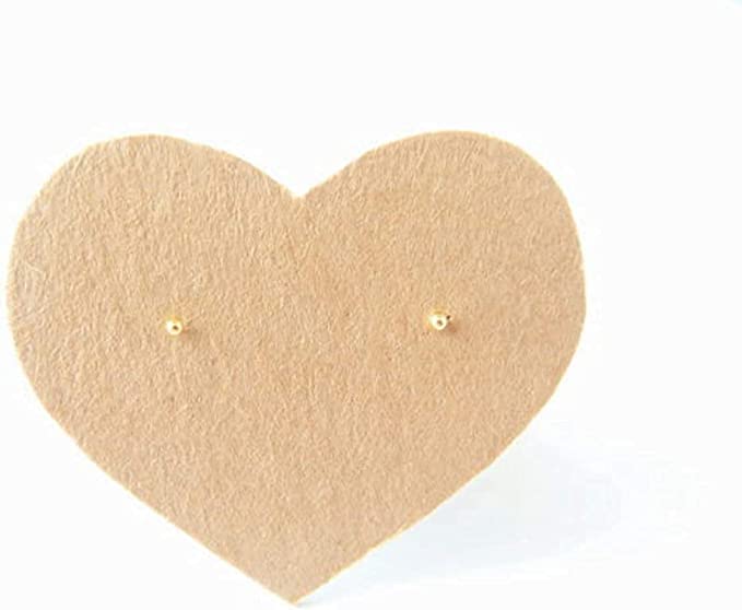 1 mm Gold Plated Piercing Ball 925 Silver Stud Earrings - Studs