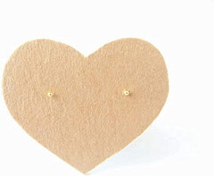 1 mm Gold Plated Piercing Ball 925 Silver Stud Earrings - Studs