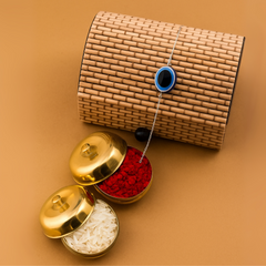 92.5 Sterling Silver Evil Eye Bracelet (Small)