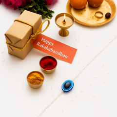 92.5 Sterling Silver Evil Eye Bracelet (Small)