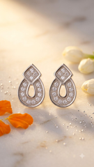 925 Sterling Silver Good Looking pair of Cubic Zircon Studs