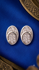 925 Sterling Silver Chic Pair of Cubic Zircon Stud Earrings