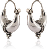 Pure 925 Sterling Silver Unisex Hoop Earrings
