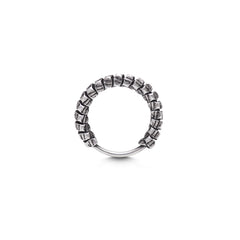 92.5 Sterling Silver Oxidized Nose Ring - Silver Nose Ring