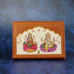 999 pure Silver 1 gm colorful UV print Lakshmi Ji Ganesh Ji Coin - Coins and Bar