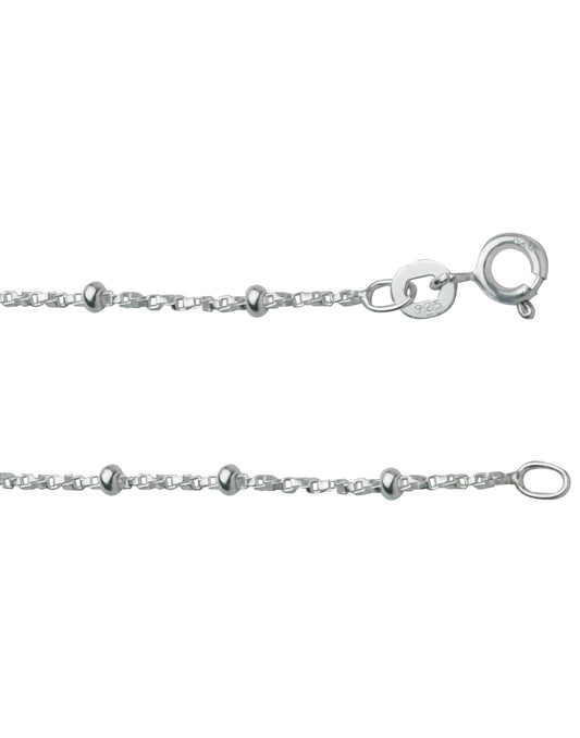 92.5 Sterling Silver Pair of Designer Anklets