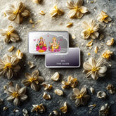 999 pure Silver 10 gm colorful UV print Lakshmi Ji Ganesh Ji Bar