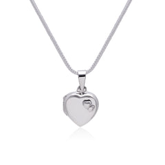 92.5 Sterling Silver Heart Shape Designer Photo Locket Pendant