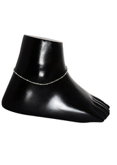 92.5 Sterling Silver Pair of Designer Anklets