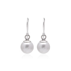 925 Sterling Silver Pair of Pearl Earrings