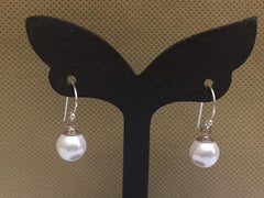 925 Sterling Silver Pair of Pearl Earrings