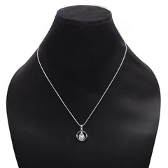 Ganesha 92.5 Sterling Silver Unisex Pendant with CZ Stones