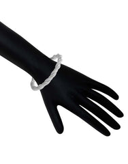 Handmade Bangle in Silver Alloy with for Women for Navratri