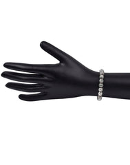 Handmade Beaded Silver Alloy Bracelet