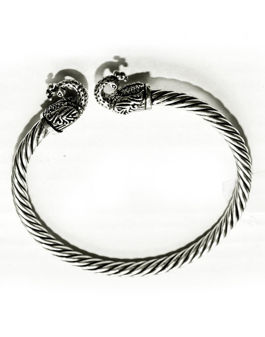 Handmade Peacock Silver Alloy for women