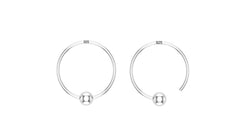 Pure 92.5 Sterling Silver Light weighted Hoop Earrings
