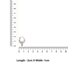 Pure 925 Sterling Silver Unisex Hoop Earrings