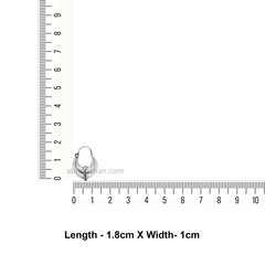 Pure 925 Sterling Silver Unisex Hoop Earrings