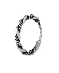 92.5 Sterling Silver Oxidized Nose Rings Hoops Bali