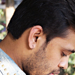 92.5 Sterling Silver Oxidized Nose Rings Hoops Bali