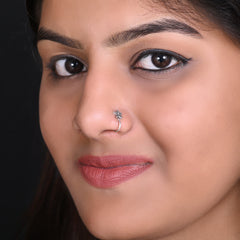 Star Clip on Nose Pin in 92.5 Silver