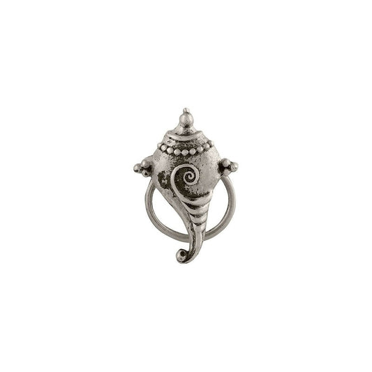 Shank Wired Nose Pin in Silver Alloy