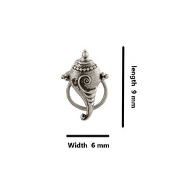 Shank Wired Nose Pin in Silver Alloy