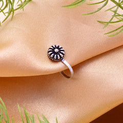 Round Clip on Nose Pin in 92.5 Silver