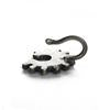 Horse Shoe Look Clip On Press On Nose Pin in Silver Alloy