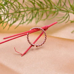 Rose Gold Plated 92.5 Sterling Silver 8 mm Clip On Nose Ring