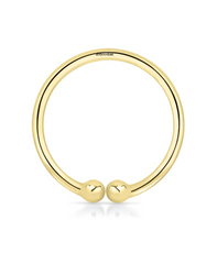 Combo of 92.5 Sterling Silver and Gold Plated Clip On Nose Ring