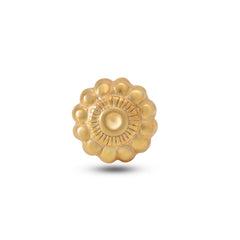 18k Gold Plated Screw Back Nose Pin in 92.5 Sterling Silver for Women and Girls