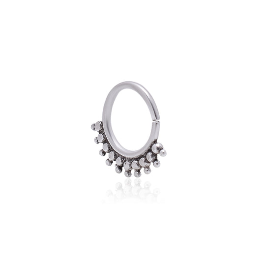 Oxidized 92.5 Sterling Silver Nose Ring