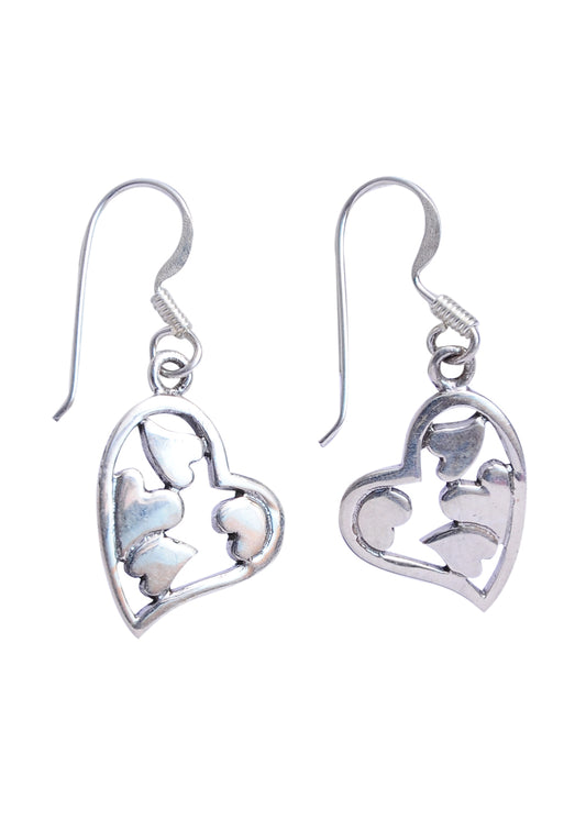 925 Sterling Silver Handmade Dangler Hanging Earrings