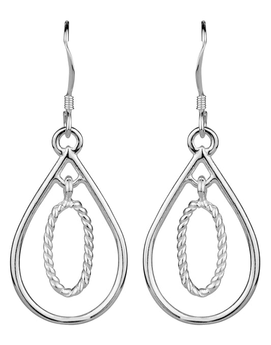 925 Sterling Silver Designer Handmade Dangler Hanging Earrings