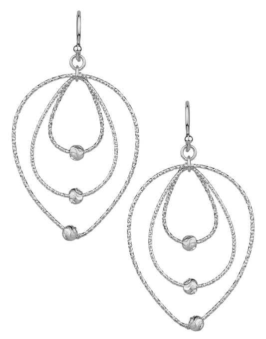 925 Sterling Silver Fashionable Handmade Dangler Hanging Earrings