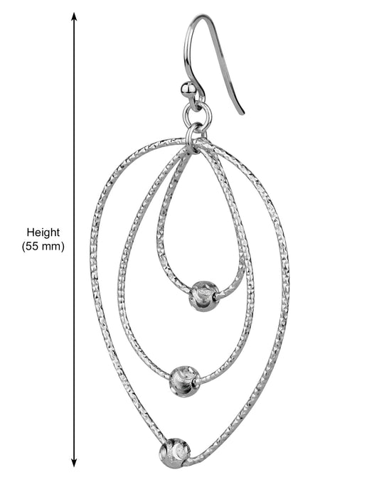 925 Sterling Silver Fashionable Handmade Dangler Hanging Earrings