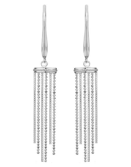 925 Sterling Silver Fashionable Handmade Dangler Hanging Earrings