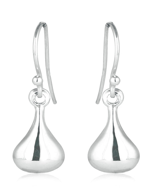 Good Looking Tear Shaped Drops in Ear Wire in 92.5 Sterling Silver