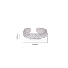 Beautiful pair of Toe Rings Bichiya in 92.5 Silver