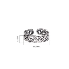 Pair of Designer Oxidized Toe Rings Bichiya in 925 Sterling Silver