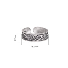 Pair of good looking Oxidized 925 Silver Toe Rings