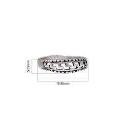 Pair of Designer and Oxidized Silver Toe Rings Bichiya in 925 Sterling Silver