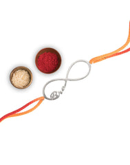 Handmade Bro Engraved Thread Rakhi - Bangles And Bracelets