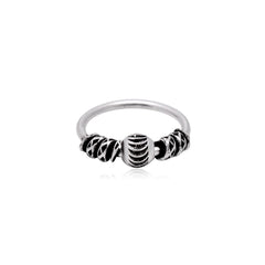 Oxidized 92.5 Sterling Silver Nose Ring - Silver Nose Ring
