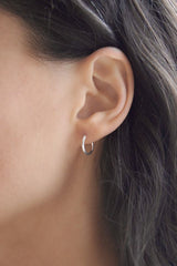Pure 92.5 Sterling Silver Unisex Hoop Earrings
