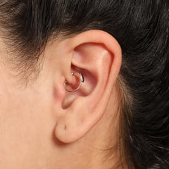 Designer Clip On Leaf nose Ring in 92.5 Silver