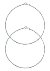 Sterling Silver Pair of Payal Anklets