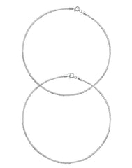 Pair of Unique looks Anklets in 92.5 Sterling Silver