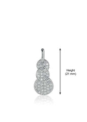 925 Sterling Silver Black Beads Modern Mangalsutra with CZ Pendant